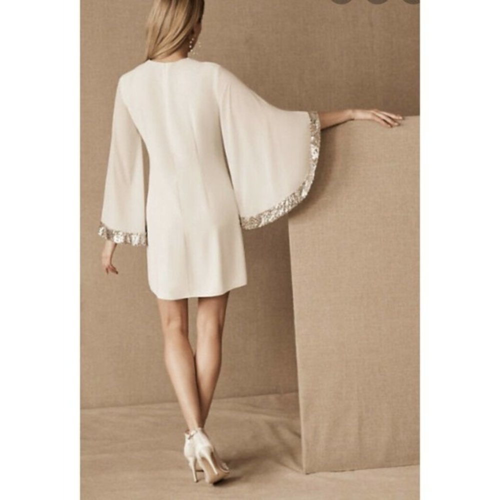 BHLDN Anthropologie Sachin & Babi Maida Dress size 12 White Sequins